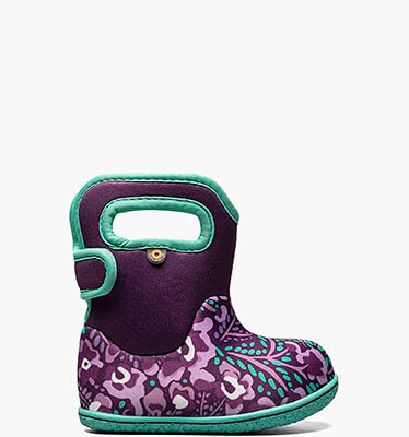 Baby Bogs Super Flower Toddler Rain Boots in Purple Multi for $34.90