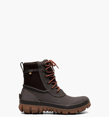 Arcata Urban Lace Men's Casual Waterproof Snow Boots in Dark Brown for $165.00