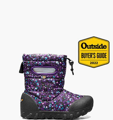 B-Moc Snow Little Textures Kids' Winter Boots in Purple Multi for $44.90