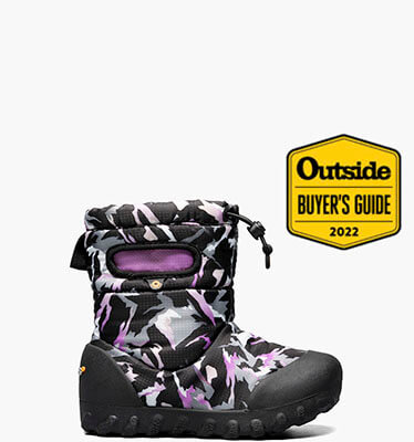 B-Moc Snow Winter Mountain Kids' Winter Boots in Black Multi for $39.90