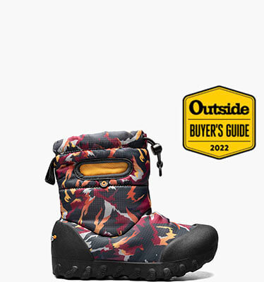 B-Moc Snow Winter Mountain Kids' Winter Boots in Dark Gray Multi for $39.90