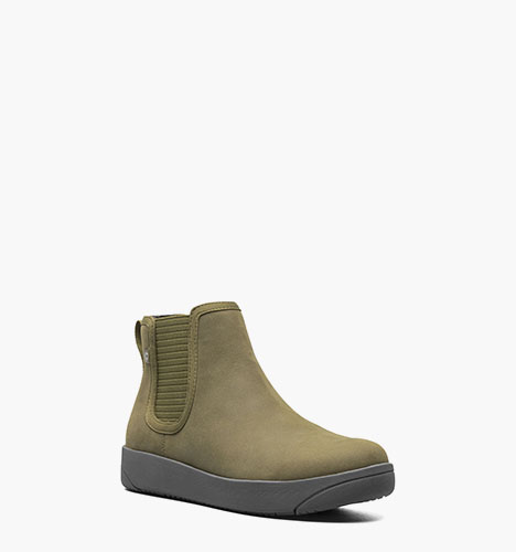 Kicker Chelsea Leather Women's Casual Boots in Olive for $49.90