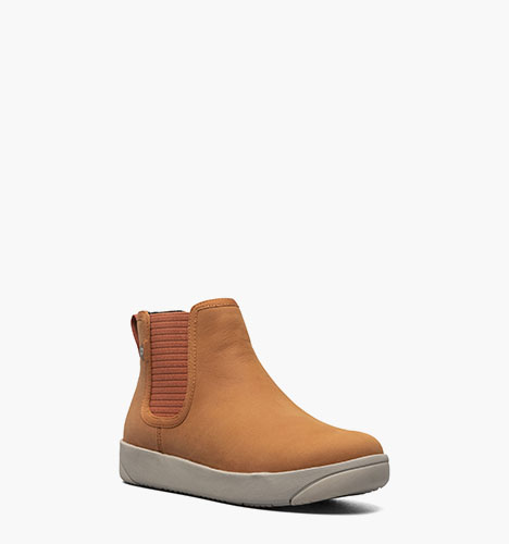 Kicker Chelsea Leather Women's Casual Boots in Burnt Orange for $49.90