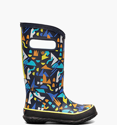 Rainboot Sparse Geo Kids' Rain Boots in Navy Multi for $29.90
