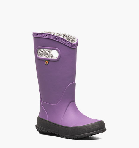 Rainboot Plush Kids' Rain Boots in Purple for $70.00