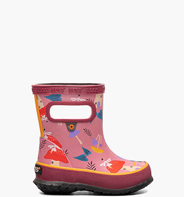 Skipper Mushroom Kids' Rain Boots in Tea Rose Multi for $29.90