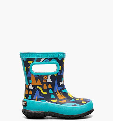 Skipper Sparse Geo Kids' Rain Boots in Navy Multi for $24.90