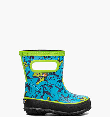 Skipper Cool Dinos Kids' Rain Boots in Electric Blue for $40.00