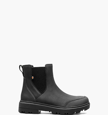 Holly Chelsea Leather Women's Casual Boots in Black for $160.00