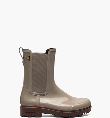 Holly Tall Chelsea Shine Women's Rain Boots in Taupe for $68.90