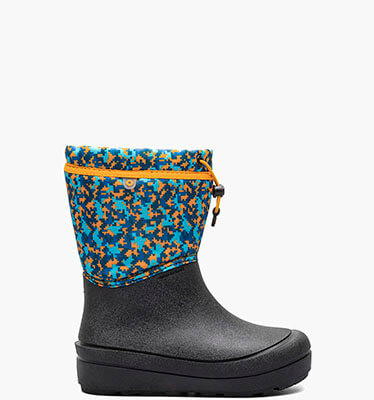 Snow Shell Digital Maze Kids' Snow Boots in Ink Blue Multi for $65.00