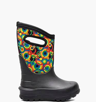 Neo-Classic Circle Geo Kid's Winter Boots in Black Multi for $100.00