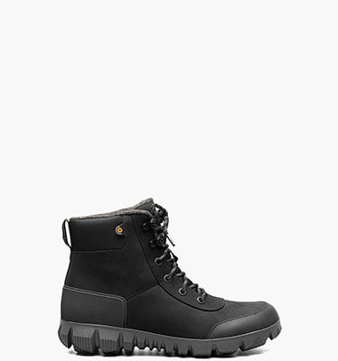 Arcata Urban Leather Mid Men's Winter Boots in Black for $165.00