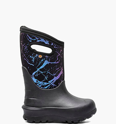Neo-Classic Metallic Mountains Kid's Winter Boots in Black Multi for $61.90