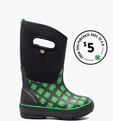 Classic II 4-H Kids' Insulated Rainboots in Black Multi for $90.00