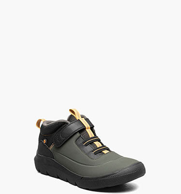 Skyline Kicker Mid Kid's Slip Ons in Black and Green for $49.90