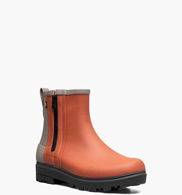Holly Rain Zip Women's Rainboots in Brick for $59.90