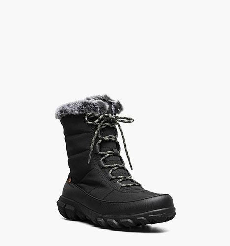 Cedar Quilt Lace Women's Waterproof Boots in Black for $135.00