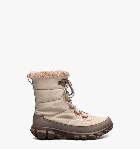 Cedar Quilt Lace Women's Waterproof Boots in Oatmeal for $135.00