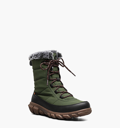 Cedar Quilt Lace Women's Waterproof Boots in Cargo for $135.00