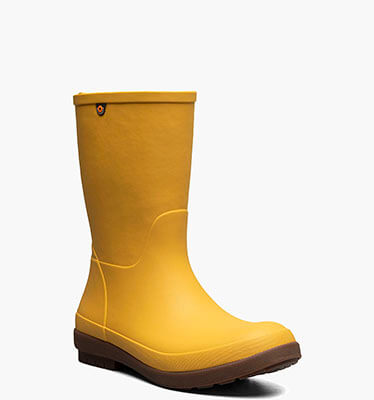 Amanda II Mid Women's Rain Boots in Mustard for $95.00