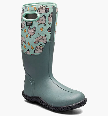 Mesa Chickens Women's Farm Boots in Aqua for $120.00