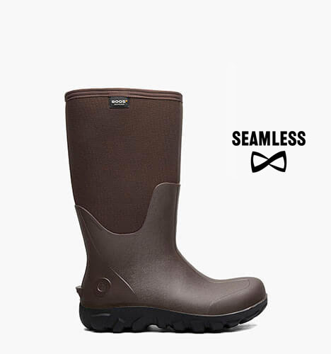 Classic Seamless Tall Men's Farm Boots in Brown for $150.00