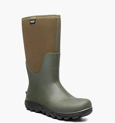 Classic Seamless Tall Men's Farm Boots in Dark Green for $150.00