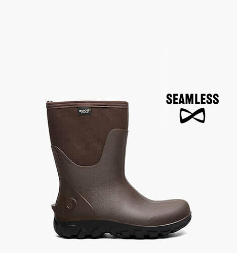 Classic Seamless Mid Men's Farm Boots in Brown for $140.00