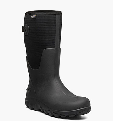 Classic Seamless Adjustable Calf Men's Farm Boots in Black for $155.00