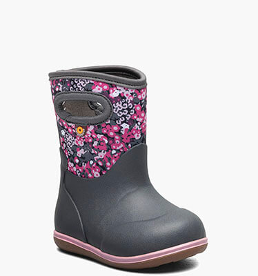 Baby Classic - Impressionist Floral Baby Boots in Dark Gray Multi for $60.00