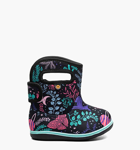 Baby Bogs II Cosmic Forest Baby Boots in Black Multi for $60.00