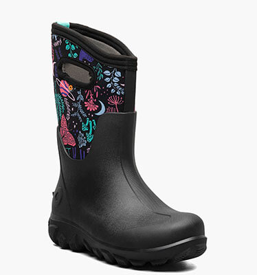 Classic Seamless Cosmic Forest Kids' Winter Boots in Black Multi for $95.00