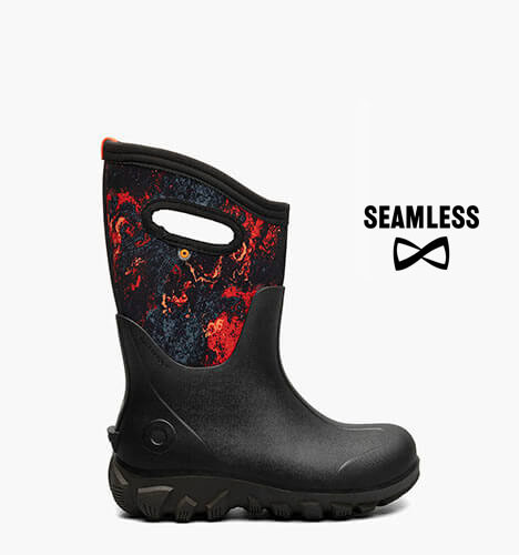 Classic Seamless Acid Camo Kids' Winter Boots in Black Multi for $95.00