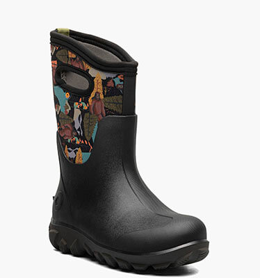 Classic Seamless Yeti Kids' Winter Boots in Black Multi for $95.00