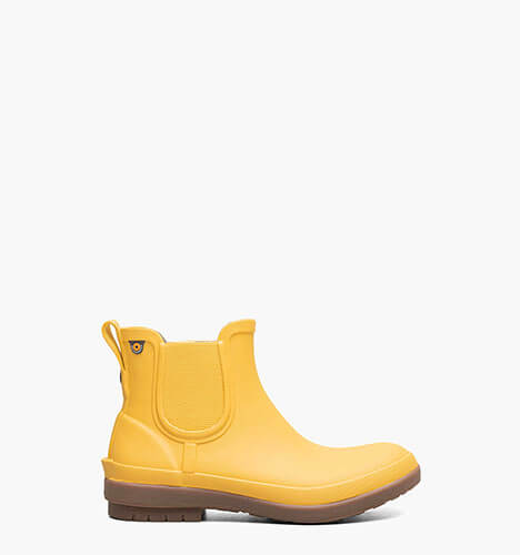 Amanda II Chelsea Women's Slip On Rain Boots in Mustard for $90.00
