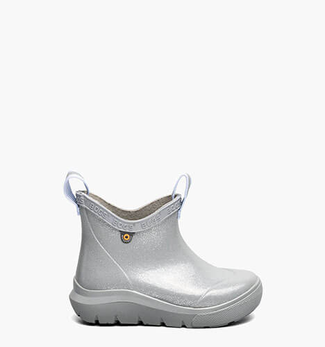 Skyline Rain Chelsea Glitter Kids' Rain Boots in Silver for $60.00