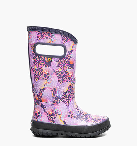 Rainboot Solar Butterfly Kids' Rain Boots in Purple Multi for $55.00