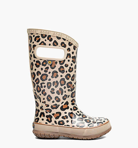 Rainboot Leopard Kids' Rain Boots in Taupe Multi for $55.00