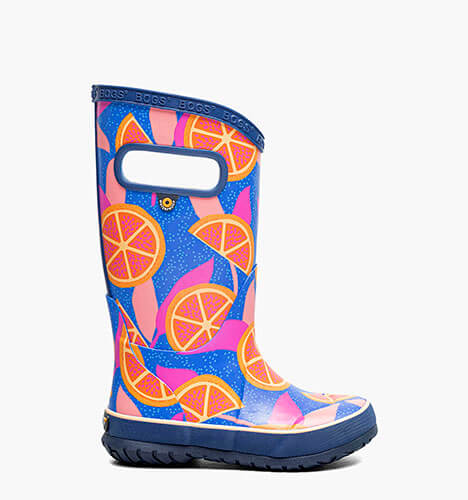 Rainboot Summer Fruit Kids' Rain Boots in Blue Multi for $55.00