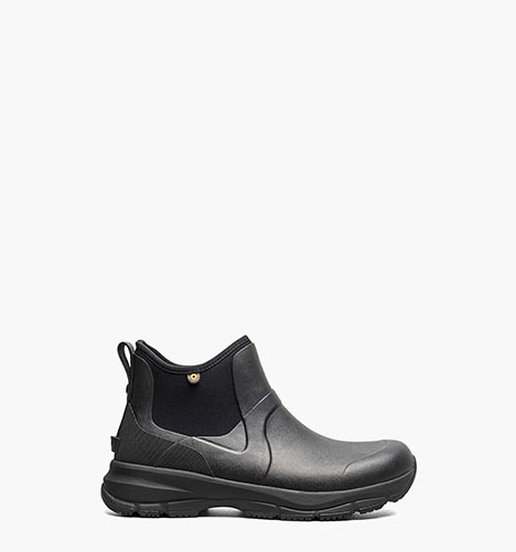Spruce Chelsea Men's Slip On Boots in Black Smooth for $150.00