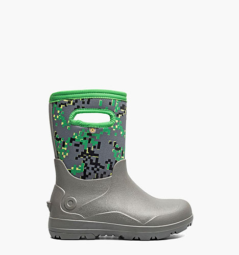 York Seamless - Crafted Camo Kids' Winter Boots in Gray Multi for $80.00
