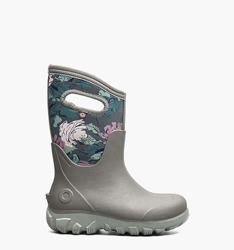 Classic Seamless - Roses Kids' Winter Boots in Gray Multi for $95.00