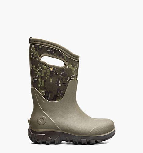 Classic Seamless - Crafted Camo Kids' Winter Boots in olive multi for $95.00
