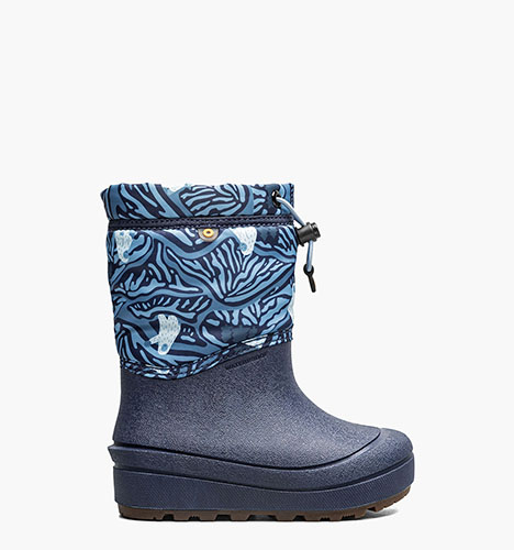 Snow Shell - Friendly Yeti Kids' Winter Boots in Navy Multi for $75.00