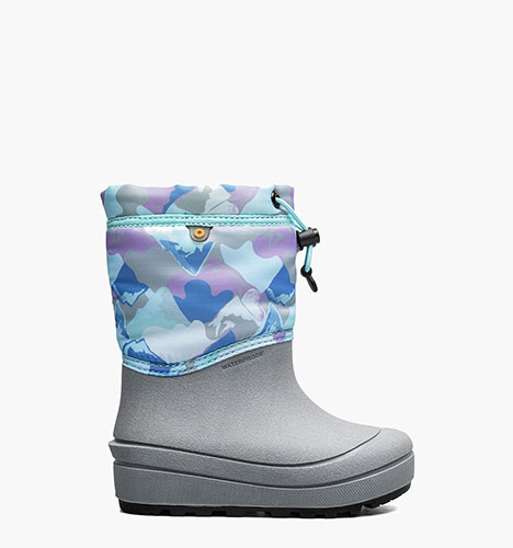 Snow Shell - Mountains Kids' Winter Boots in Light Gray Multi for $75.00