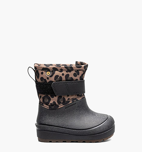 Baby Snow Shell - Leopard Baby Snow Boots in Black Multi for $55.00
