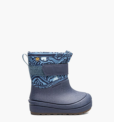 Baby Snow Shell - Friendly Yeti Baby Snow Boots in Navy Multi for $55.00