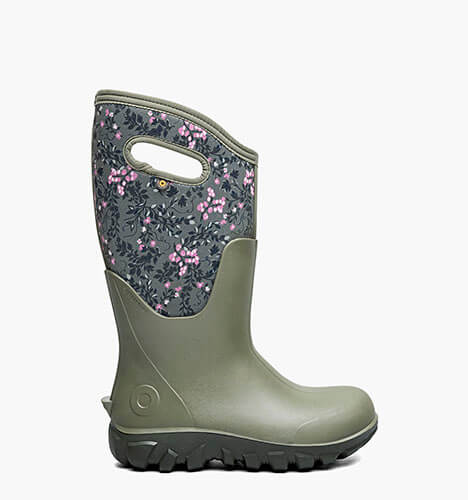 Classic Seamless Tall - Demure Floral Women's Farm Boots in olive multi for $150.00