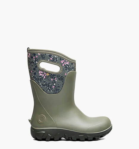Classic Seamless Mid- Demure Floral Women's Farm Boots in olive multi for $140.00